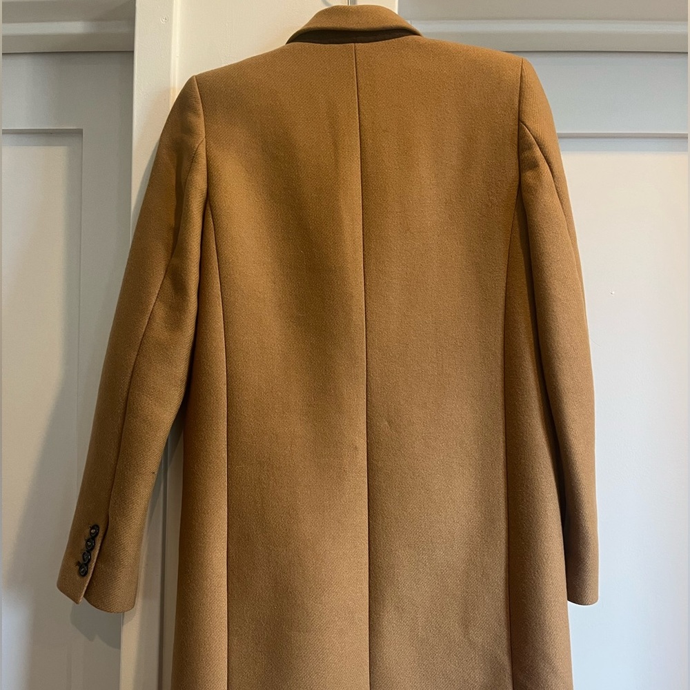 Zara Wool Blend Overcoat In Camel - image 3